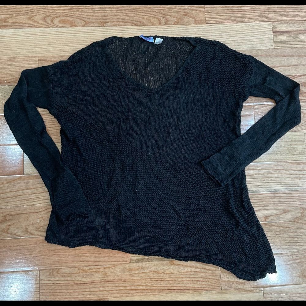 Acrobat Asymmetric Loose Weave Sweater